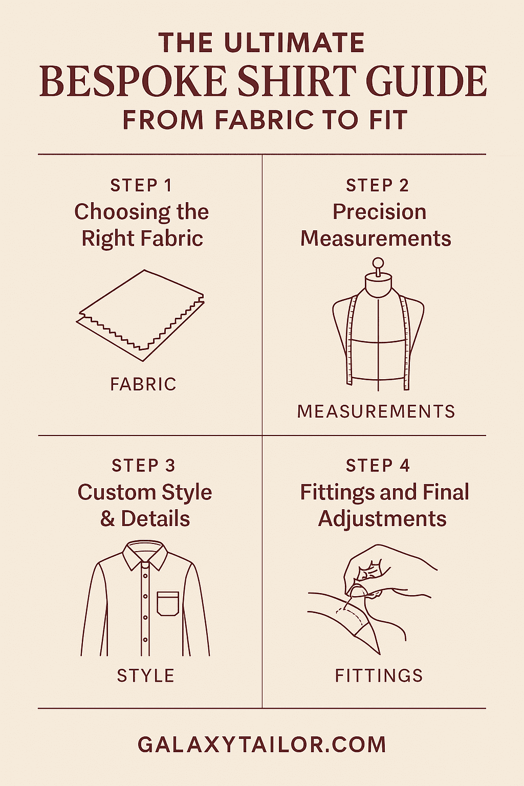 Bespoke Shirt Guide Infographic