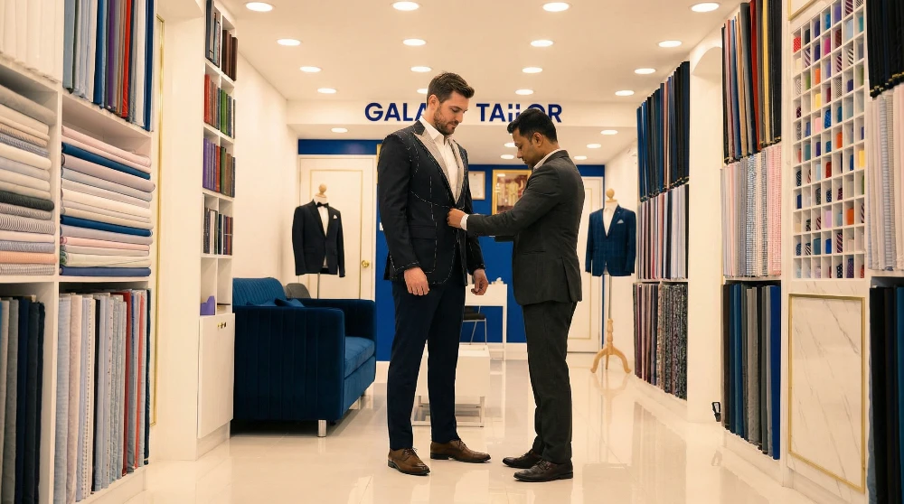 First time getting a suit made in Bangkok at a tailor shop fitting