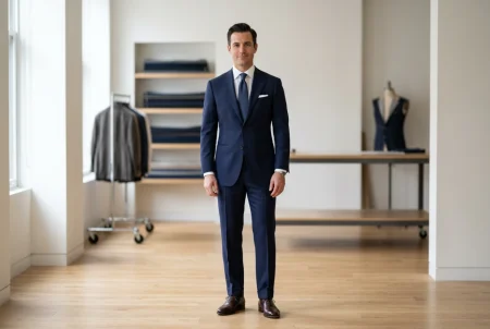tailored suit fitting at a Bangkok tailor