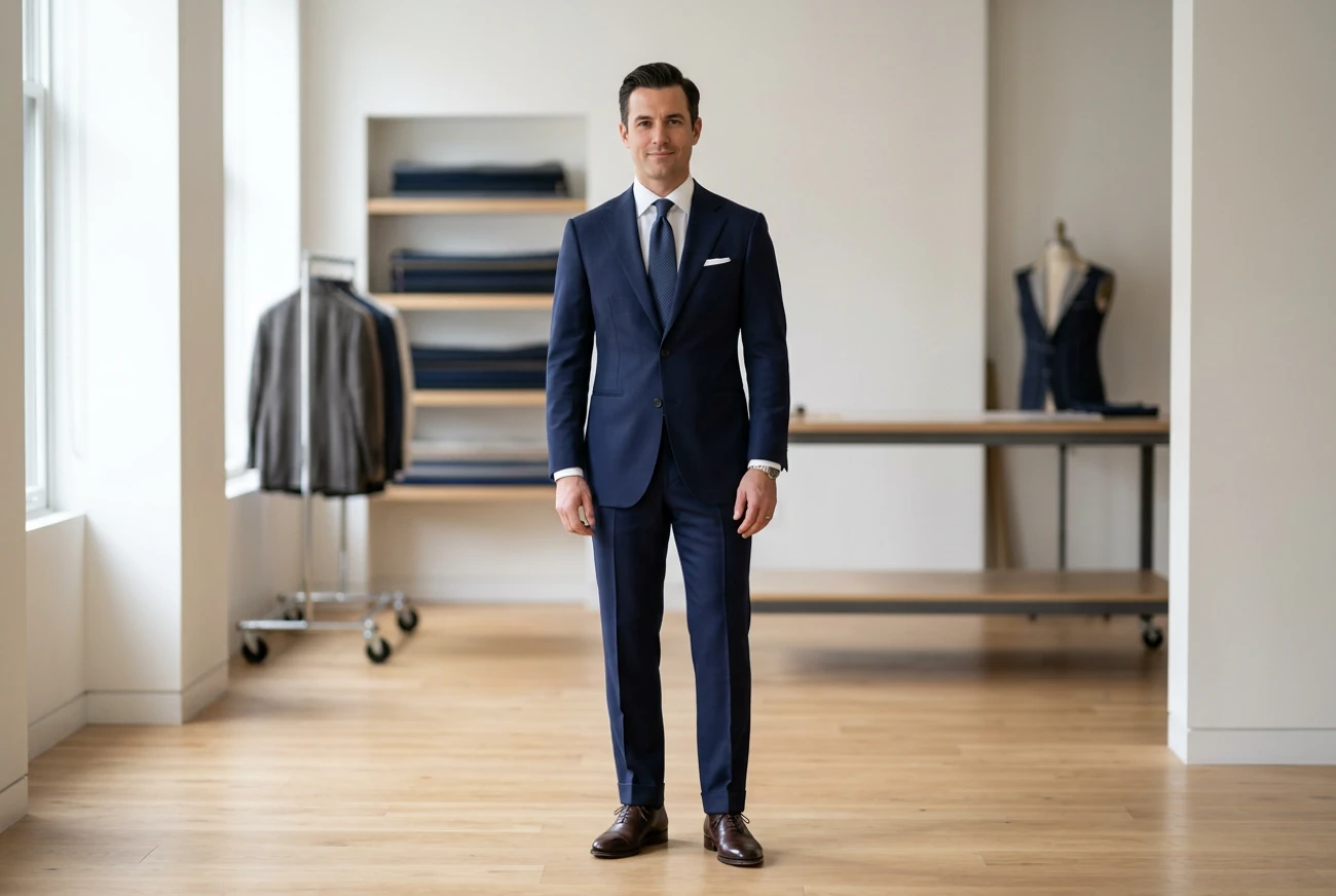 tailored suit fitting at a Bangkok tailor